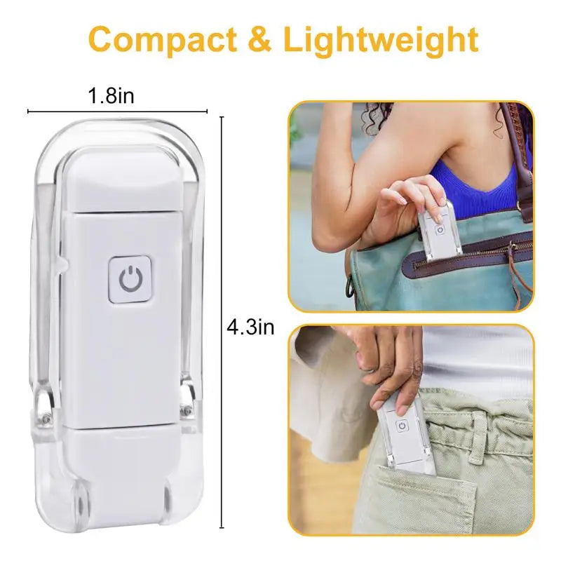 LED USB Rechargeable Book Light – Portable Clip Reading Lamp with Eye Protection