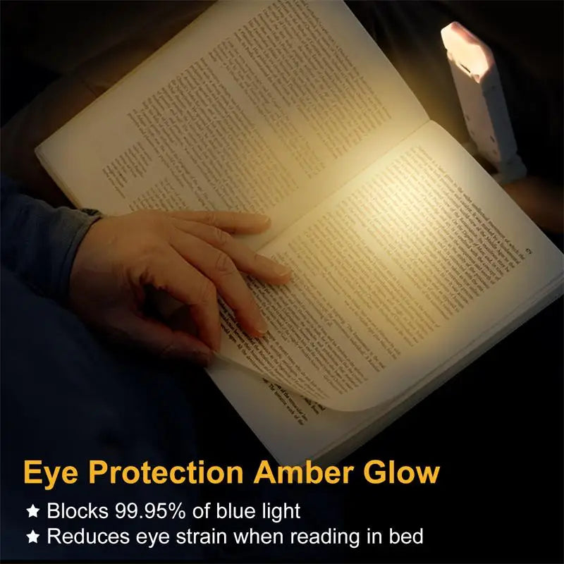 LED USB Rechargeable Book Light – Portable Clip Reading Lamp with Eye Protection