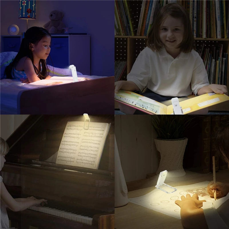 LED USB Rechargeable Book Light – Portable Clip Reading Lamp with Eye Protection