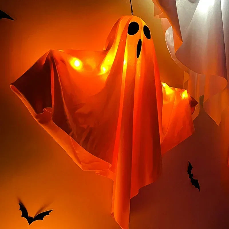 Halloween Hanging Ghost Decoration – Light-Up Flying Ghost for Indoor & Outdoor Halloween Parties