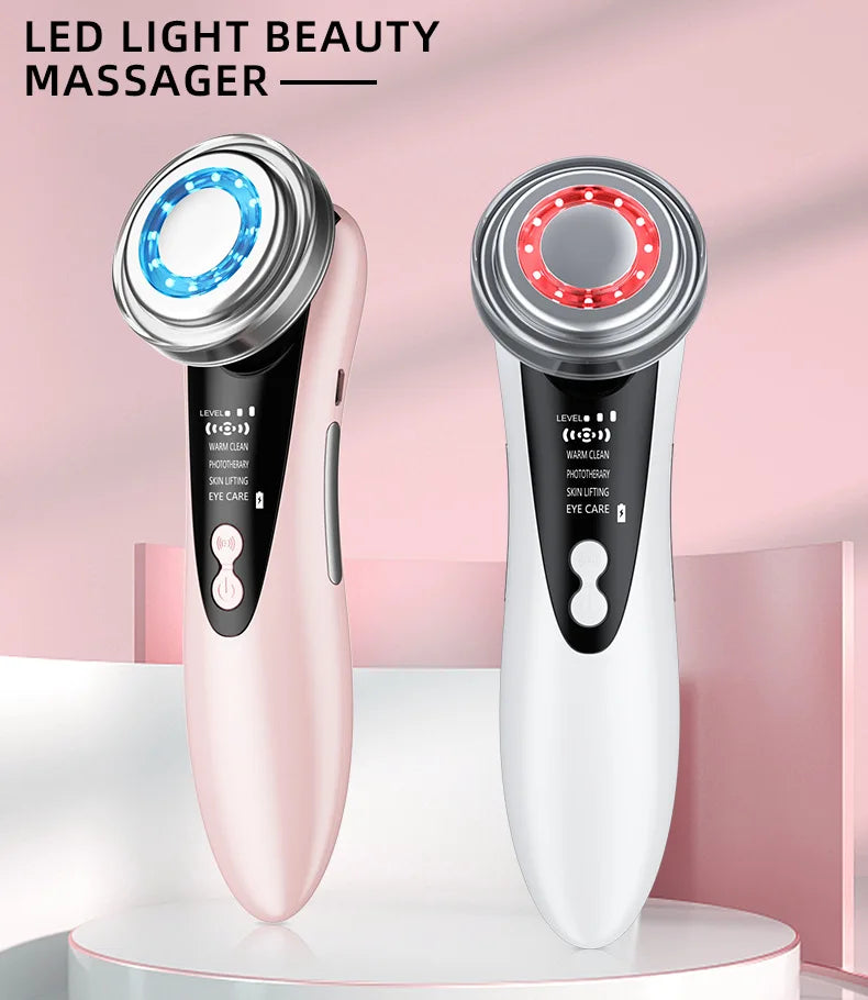 4-in-1 RF EMS Facial Massager – Wireless Skin Rejuvenation Device