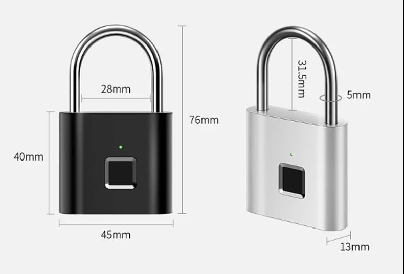 Keyless Smart Fingerprint Padlock – Secure, Modern, and Effortless Access