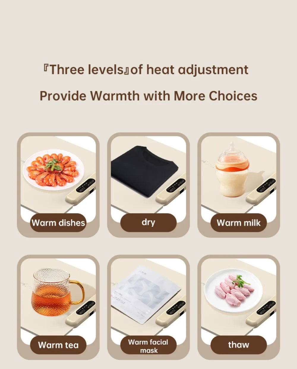 Flexible Silicone Heating Plate with Temperature Control