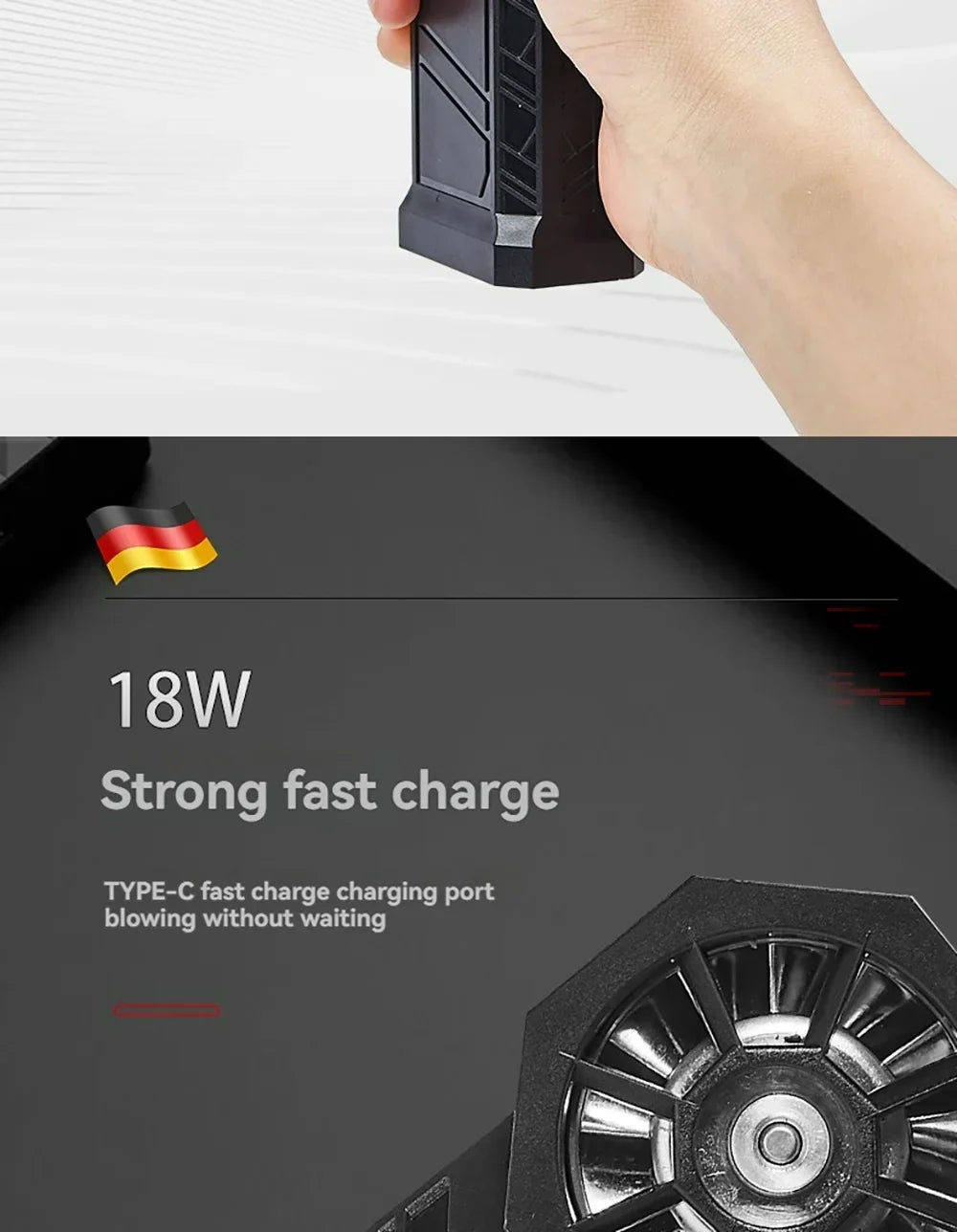 7.4V 130000RPM Brushless Mini Turbo Jet Fan – 4000mAh Rechargeable Air Blower