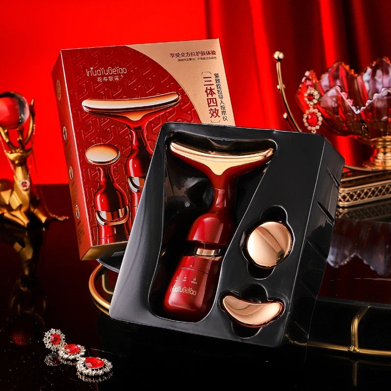 3 in 1 Facial Lifting Device Neck Facial Eye Massager for Anti Aging and Skin Tightening