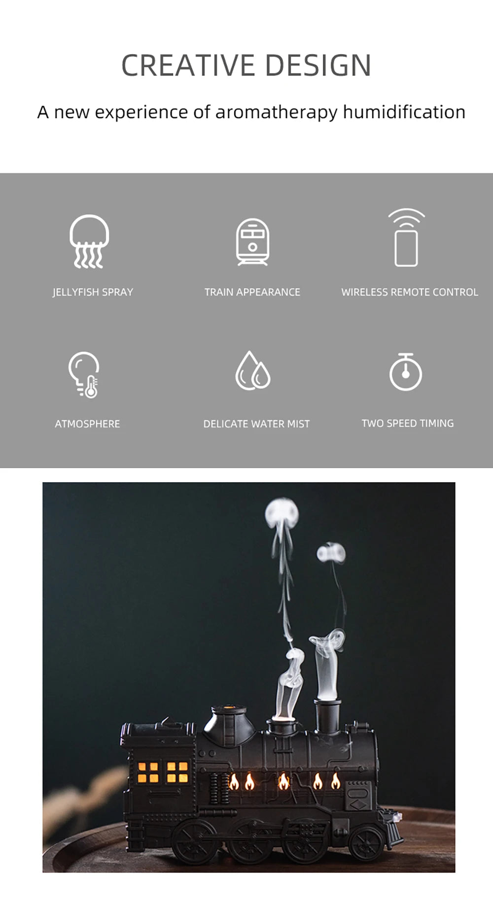 Train Shape Mini Aromatherapy Machine