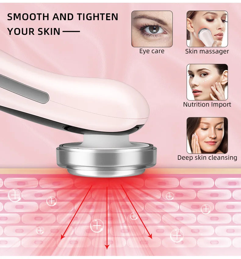 4-in-1 RF EMS Facial Massager – Wireless Skin Rejuvenation Device