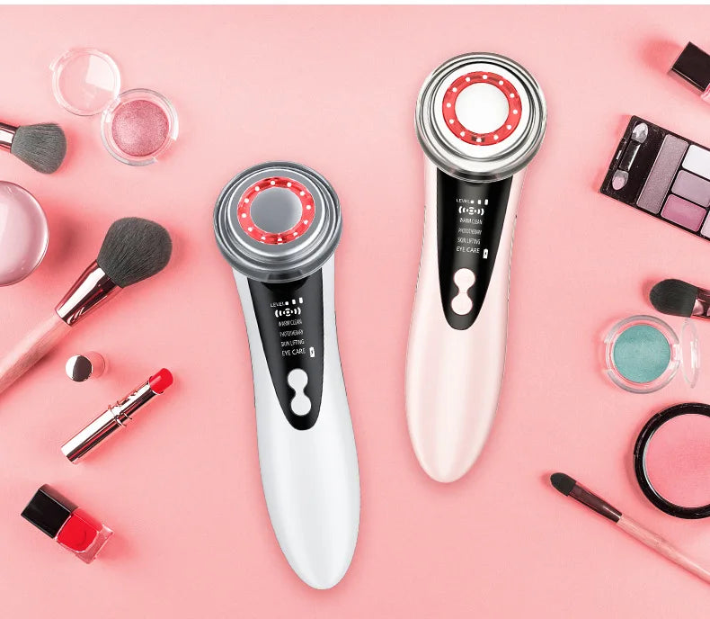 4-in-1 RF EMS Facial Massager – Wireless Skin Rejuvenation Device