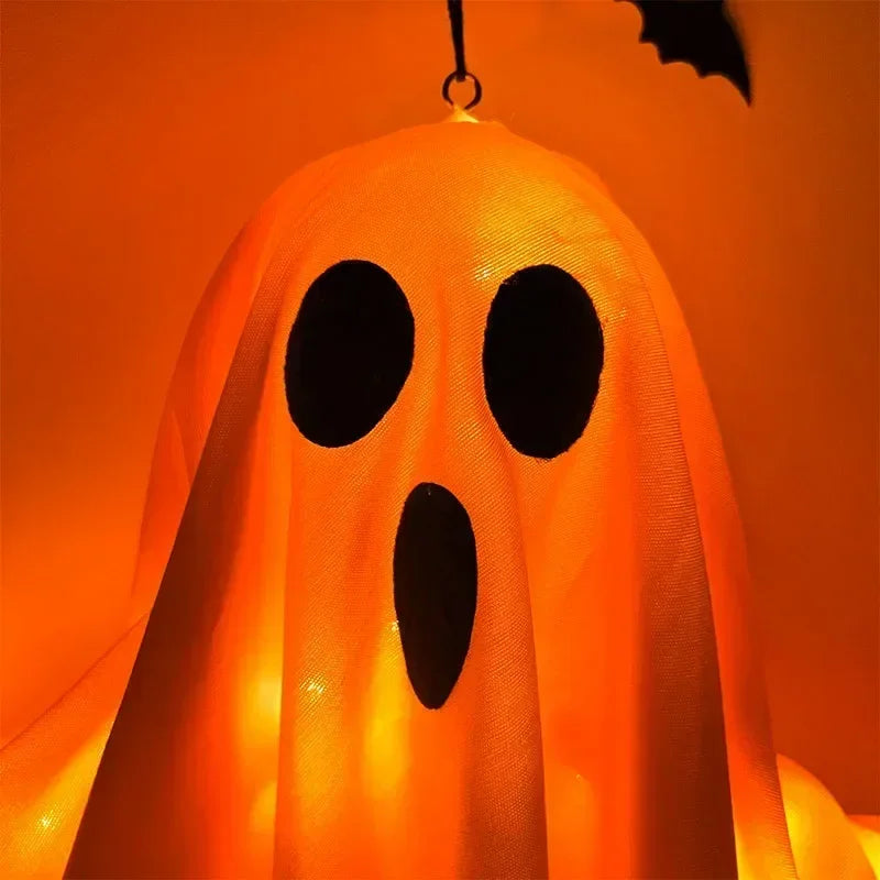 Halloween Hanging Ghost Decoration – Light-Up Flying Ghost for Indoor & Outdoor Halloween Parties