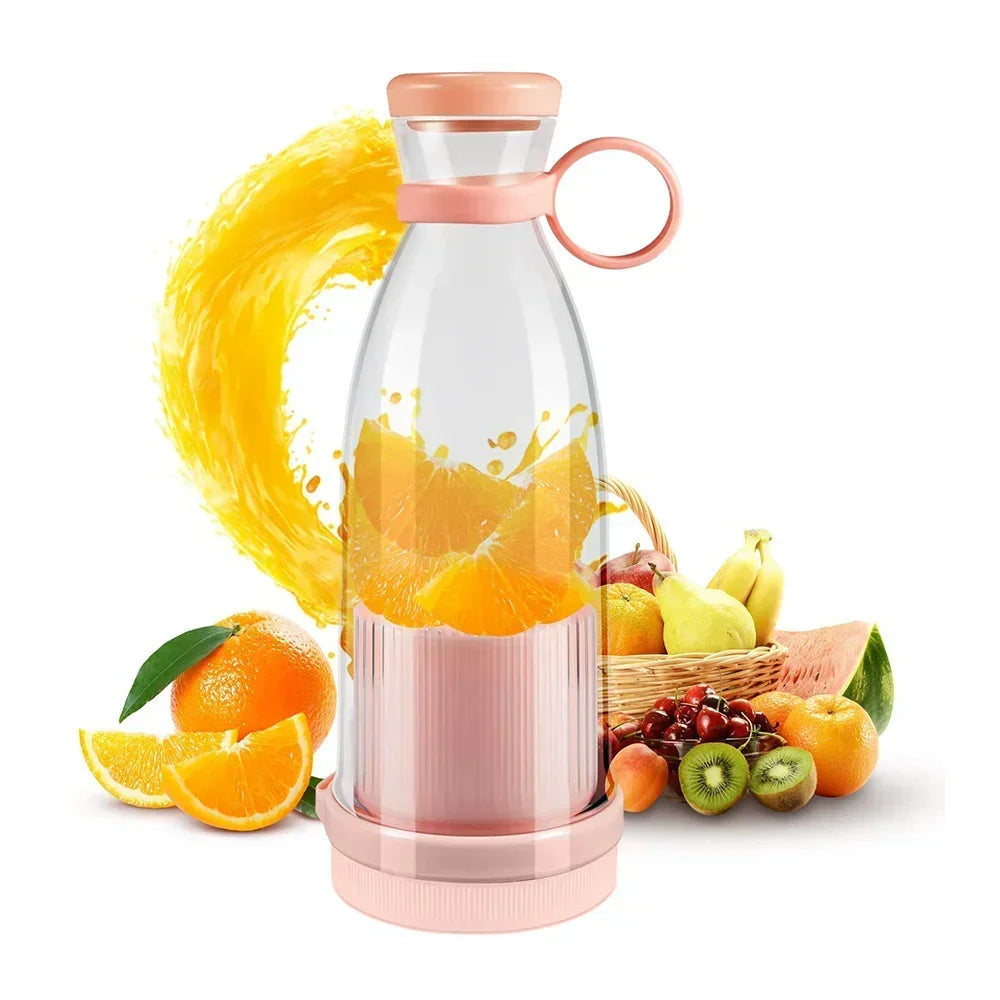 420ml Personal Portable Blender – USB Rechargeable Smoothie Maker with 6 Blades