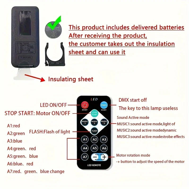 LED Galaxy Night Light Projector – Starry Sky Lamp with Remote Control and 7 Lighting Modes