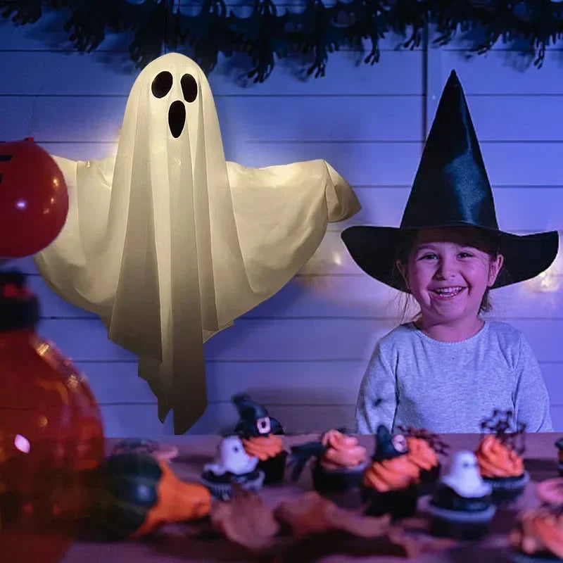 Halloween Hanging Ghost Decoration – Light-Up Flying Ghost for Indoor & Outdoor Halloween Parties