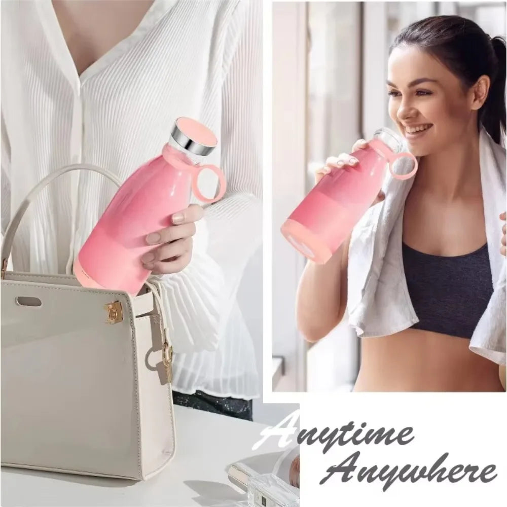 420ml Personal Portable Blender – USB Rechargeable Smoothie Maker with 6 Blades