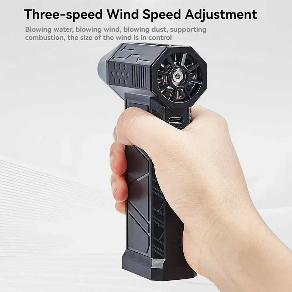 7.4V 130000RPM Brushless Mini Turbo Jet Fan – 4000mAh Rechargeable Air Blower