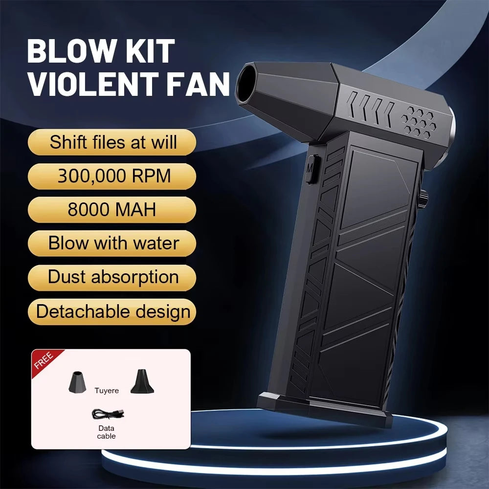 X9 Turbo Jet Fan – 300,000 RPM Brushless Air Blower & Vacuum Cleaner