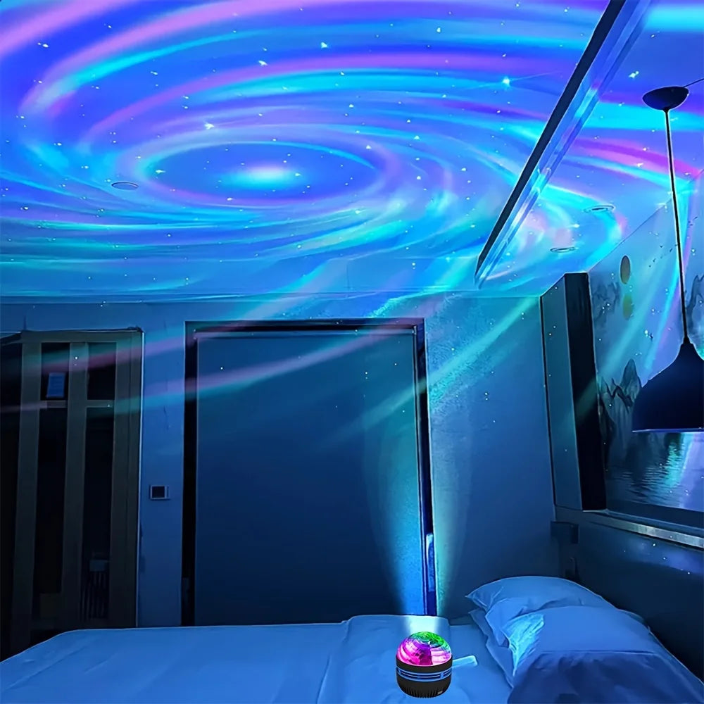 LED Galaxy Night Light Projector – Starry Sky Lamp with Remote Control and 7 Lighting Modes