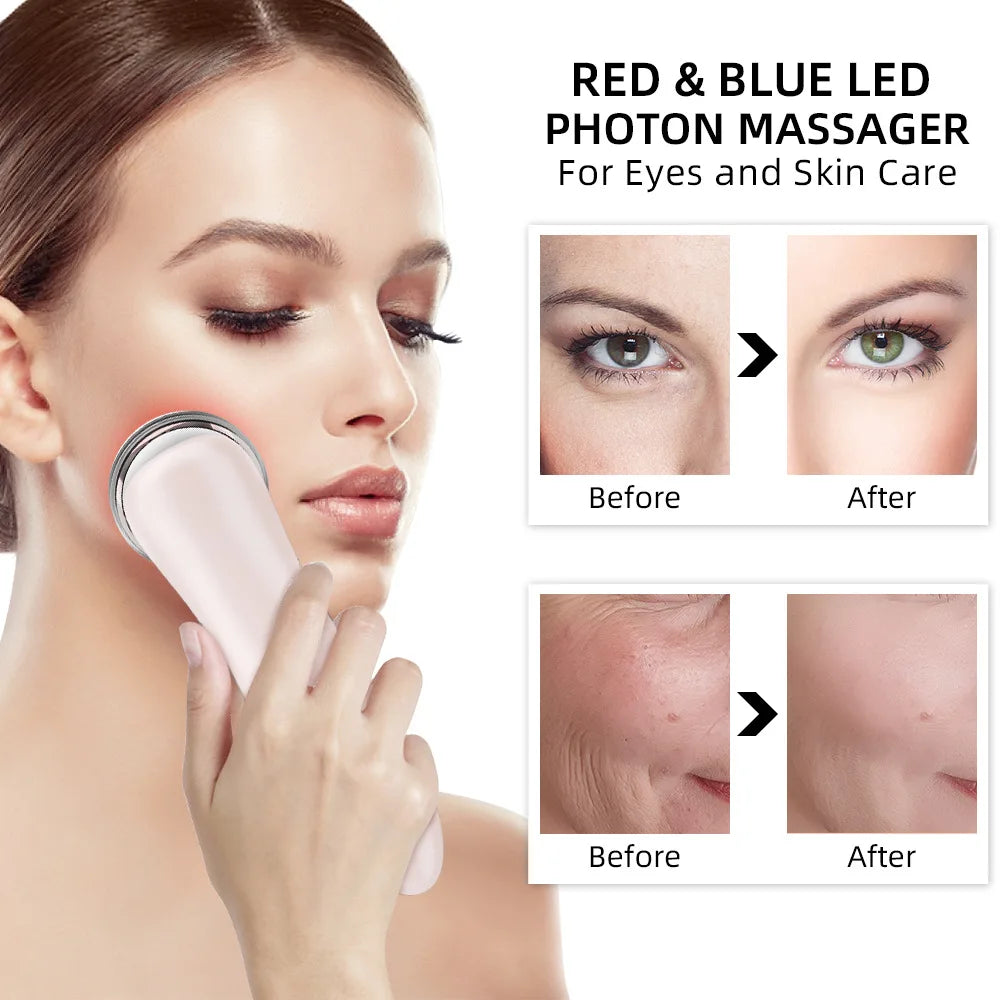 4-in-1 RF EMS Facial Massager – Wireless Skin Rejuvenation Device
