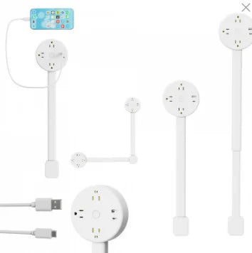 Electrical Outlet Extender – 180° Rotating Adjustable Power Socket