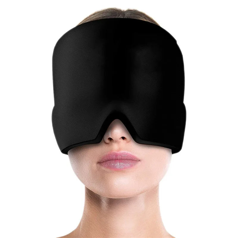 Gel Ice HGel Ice Headache & Migraine Relief Hat – Cold & Hot Compress Therapy Capeadache Migraine Relief Hat Cold Compress Therapy Cap Ice Head Wrap Pack Eye Mask For Pressure Relieve Pain Ice Hat