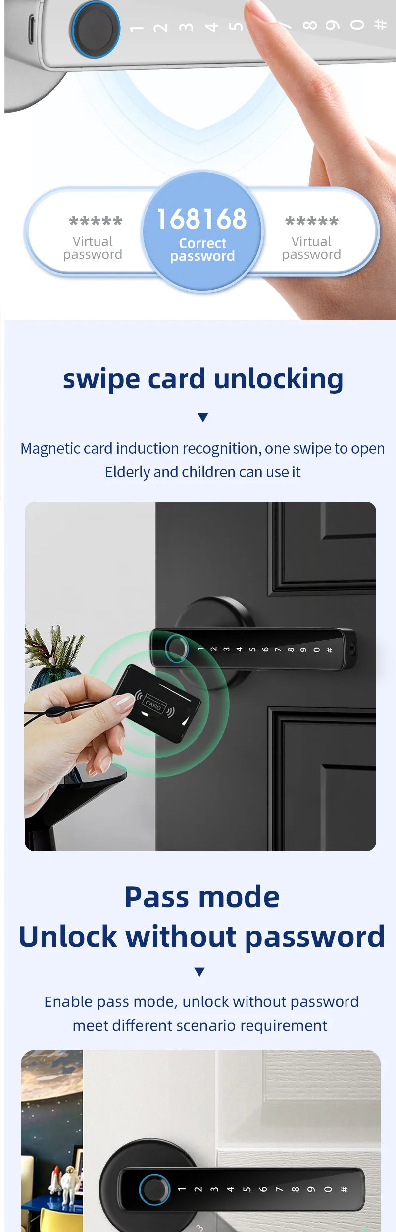Tuya BLE Fingerprint Smart Door Lock