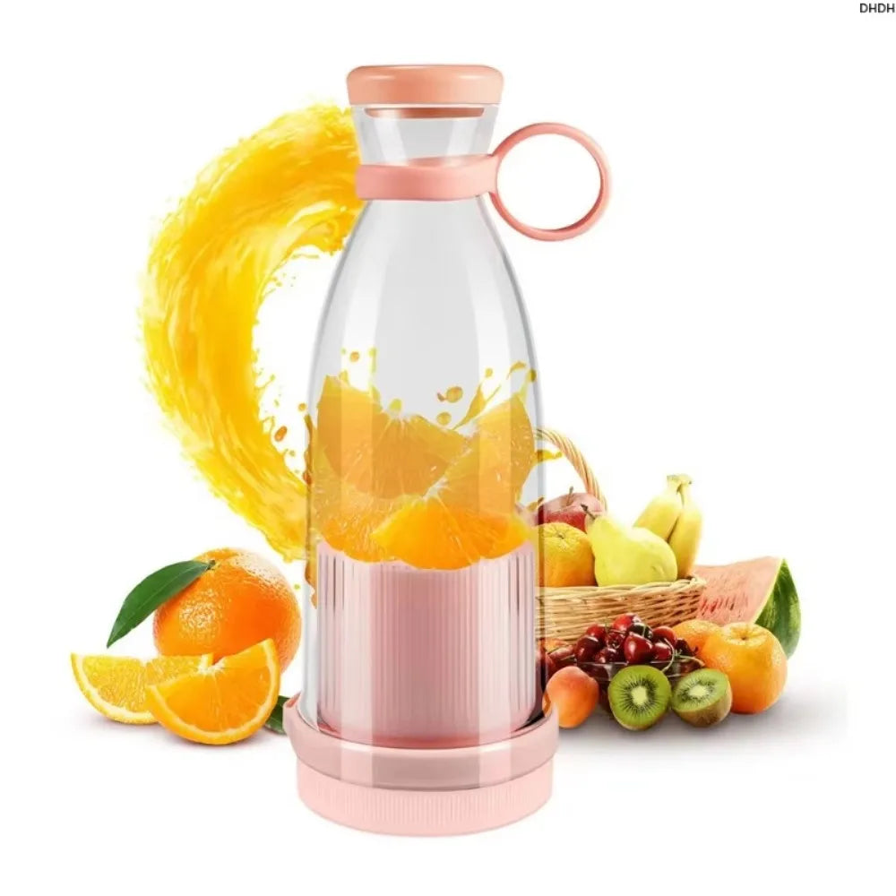 420ml Personal Portable Blender – USB Rechargeable Smoothie Maker with 6 Blades