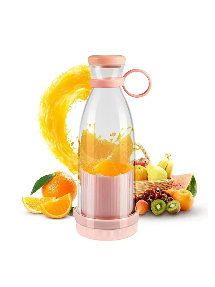 420ml Personal Portable Blender – USB Rechargeable Smoothie Maker with 6 Blades
