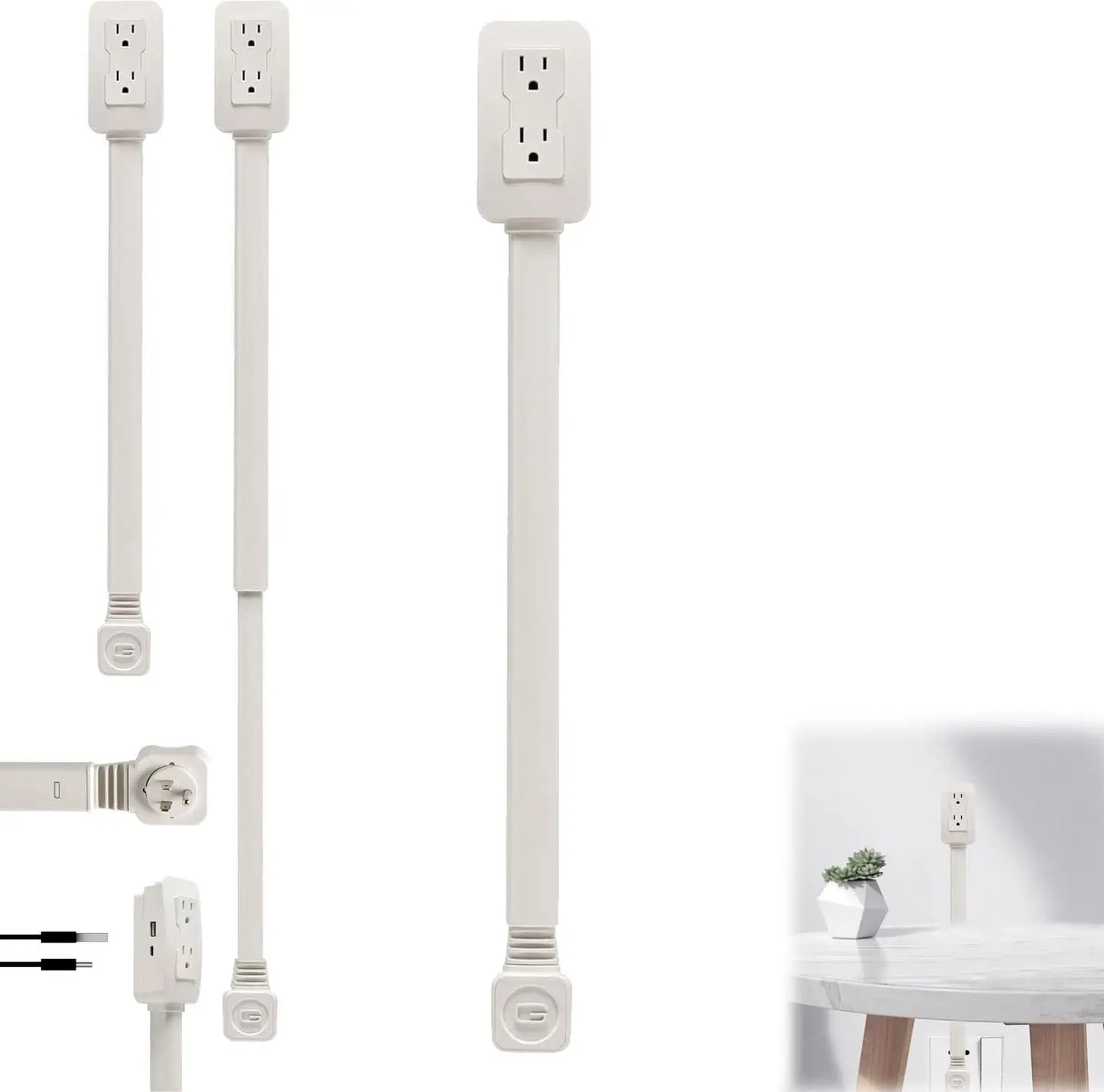 Electrical Outlet Extender – 180° Rotating Adjustable Power Socket