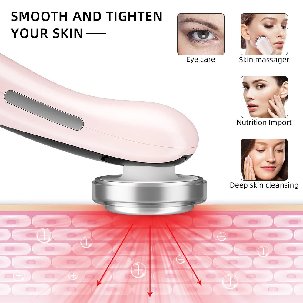 4-in-1 RF EMS Facial Massager – Wireless Skin Rejuvenation Device