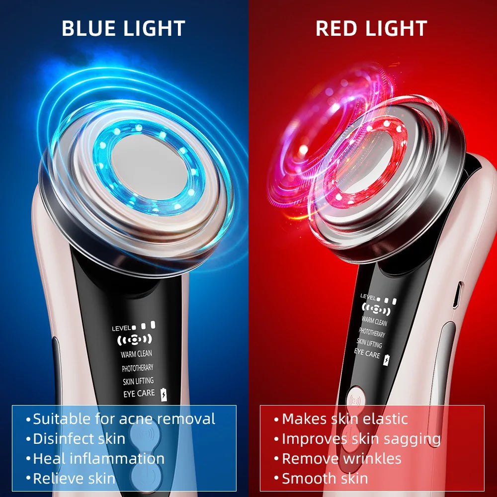 4-in-1 RF EMS Facial Massager – Wireless Skin Rejuvenation Device