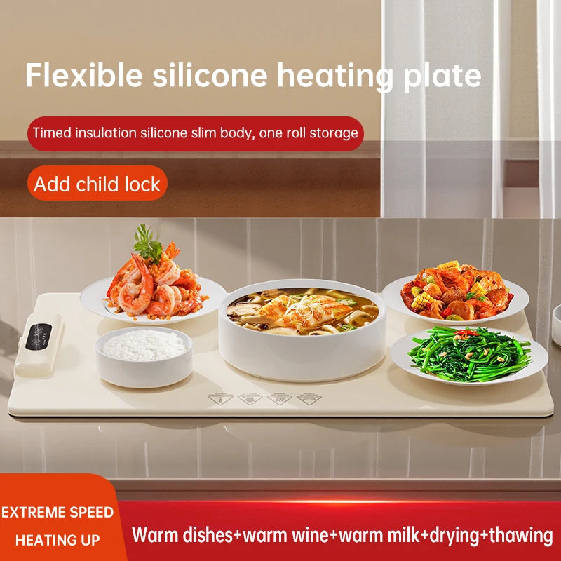 Flexible Silicone Heating Plate with Temperature Control