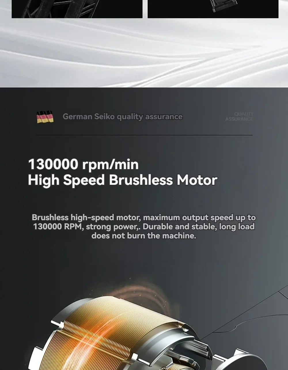 7.4V 130000RPM Brushless Mini Turbo Jet Fan – 4000mAh Rechargeable Air Blower