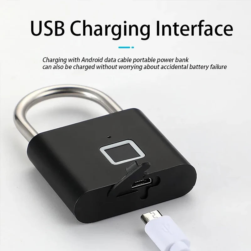 Keyless Smart Fingerprint Padlock – Secure, Modern, and Effortless Access