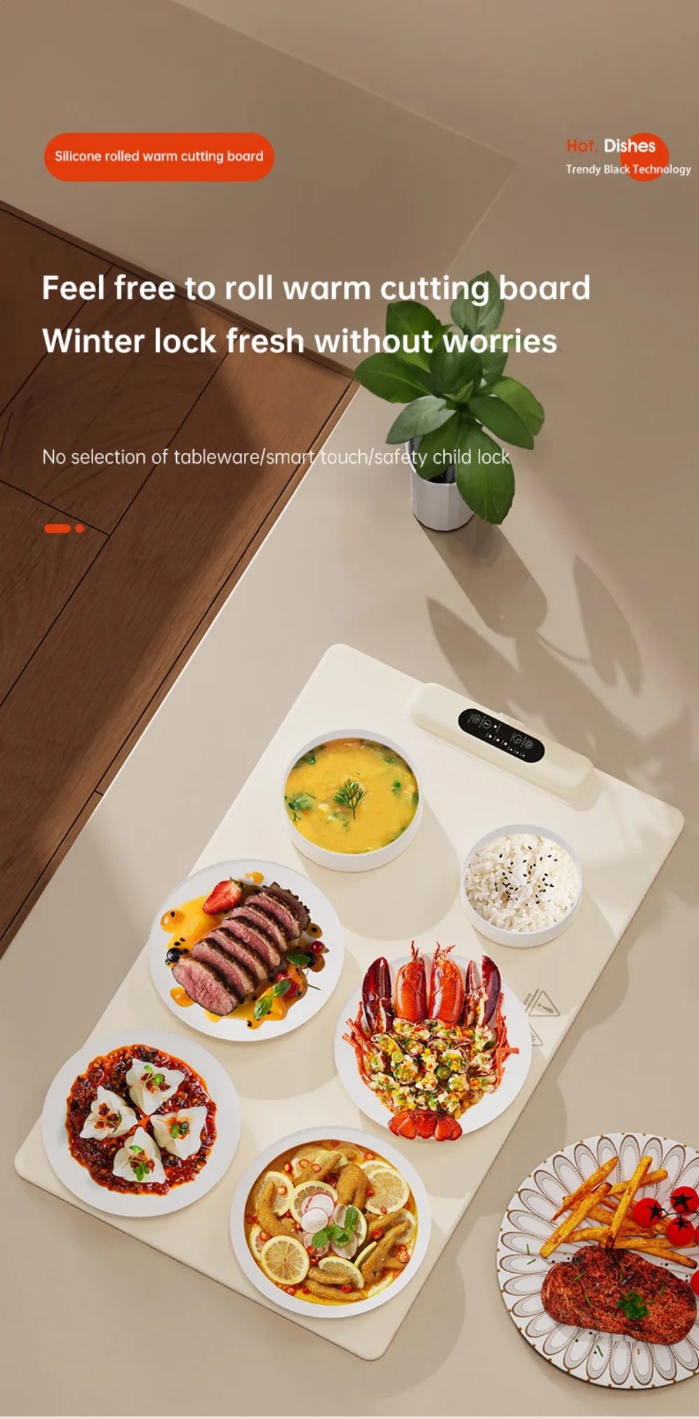 Flexible Silicone Heating Plate with Temperature Control