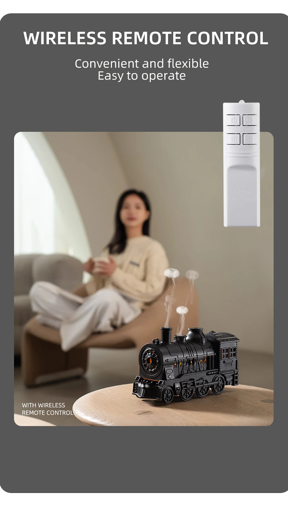 Train Shape Mini Aromatherapy Machine