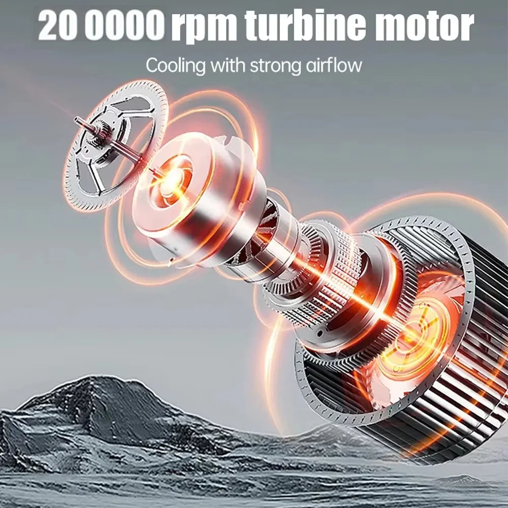 X6 Powerful Brushless Air Blower – 200,000 RPM Turbo Jet Fan with Type-C Recharge