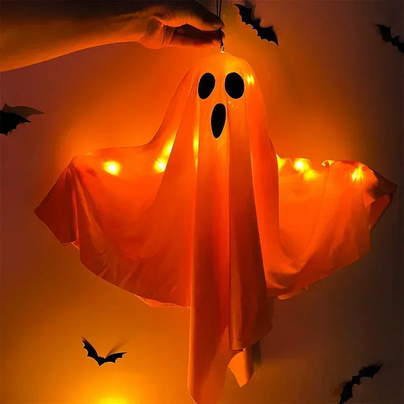 Halloween Hanging Ghost Decoration – Light-Up Flying Ghost for Indoor & Outdoor Halloween Parties