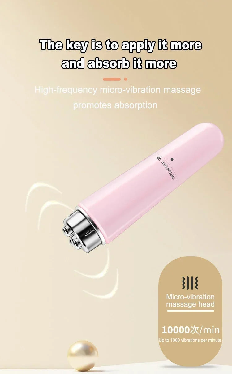 Electric Facial Massager Micro Vibration Eye Beauty Instrument for Dark Circles and Puffiness Relief