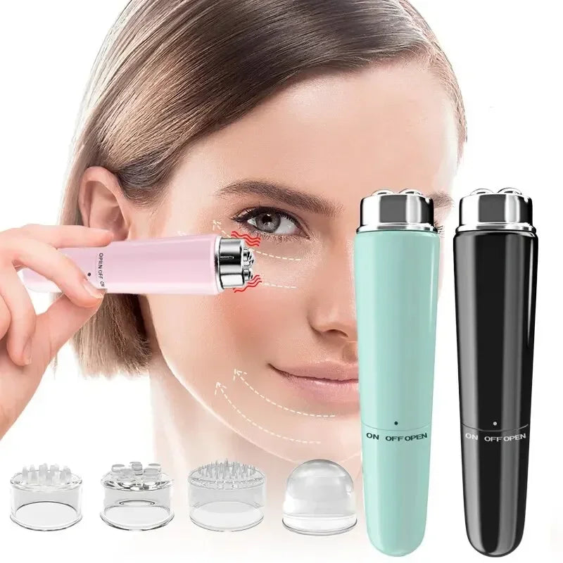 Electric Facial Massager Micro Vibration Eye Beauty Instrument for Dark Circles and Puffiness Relief