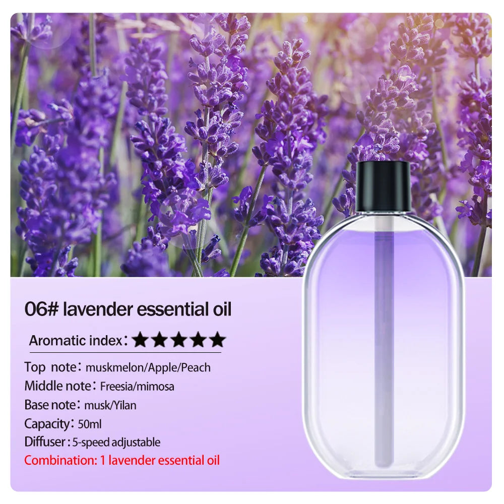 Rechargeable Portable Aroma Diffuser – Essential Oil Aromatherapy Machine with Timed Air Freshener Modes