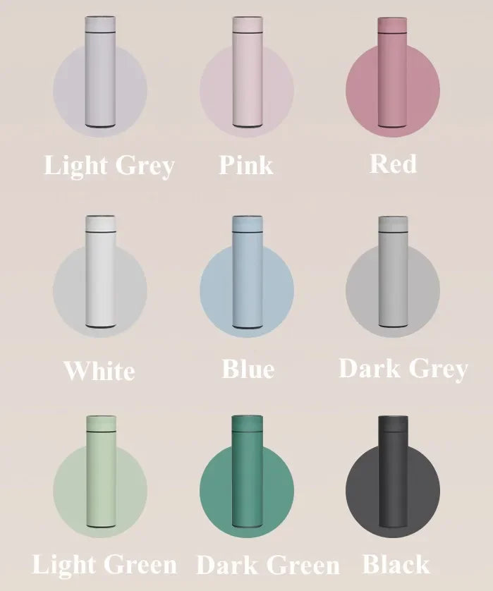 500ml Temperature Display Thermos Cup – Stainless Steel Vacuum Insulated Bottle