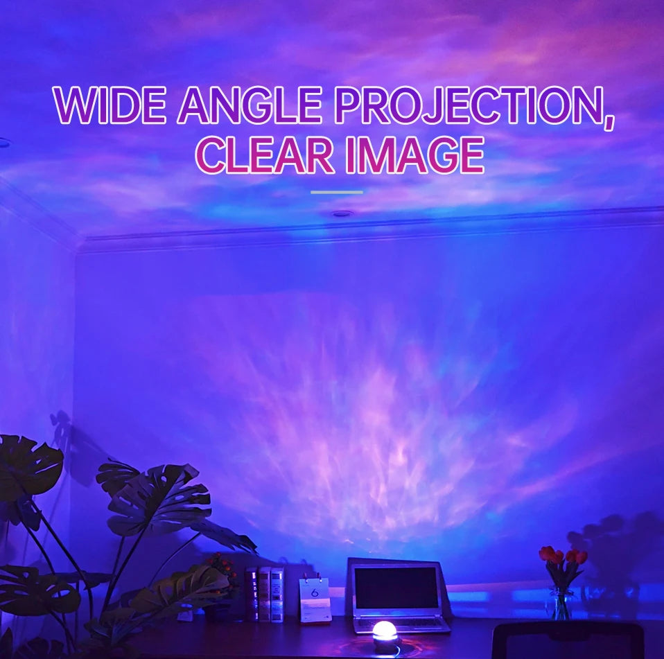 LED Galaxy Night Light Projector – Starry Sky Lamp with Remote Control and 7 Lighting Modes