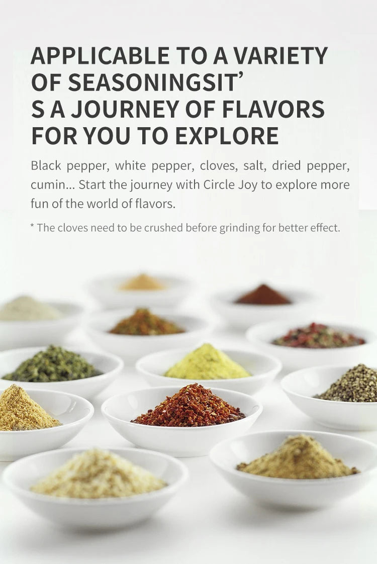 Electric Automatic Pepper and Salt Grinder – Adjustable Coarseness with LED Light
