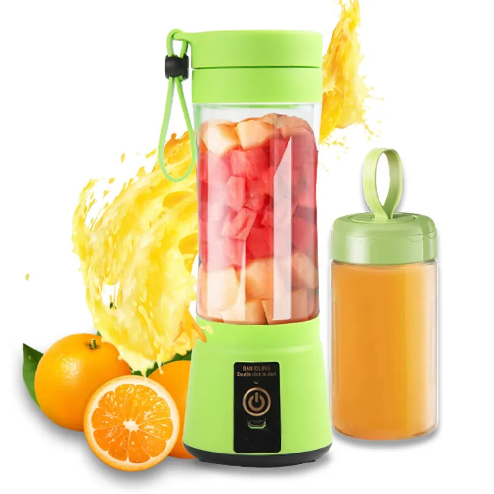 380ml Portable Electric Juicer – USB Rechargeable Mini Smoothie Blender for Travel and Kitchen Use