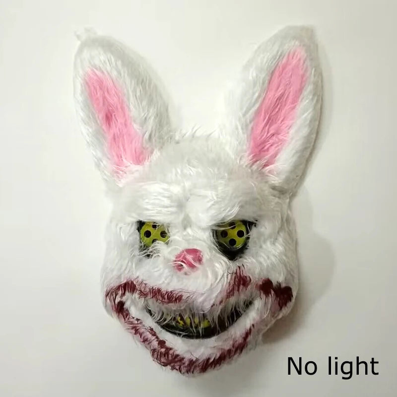 Bloody Plush Black Bear Mask – Full Face Horror Costume for Halloween & Cosplay Events