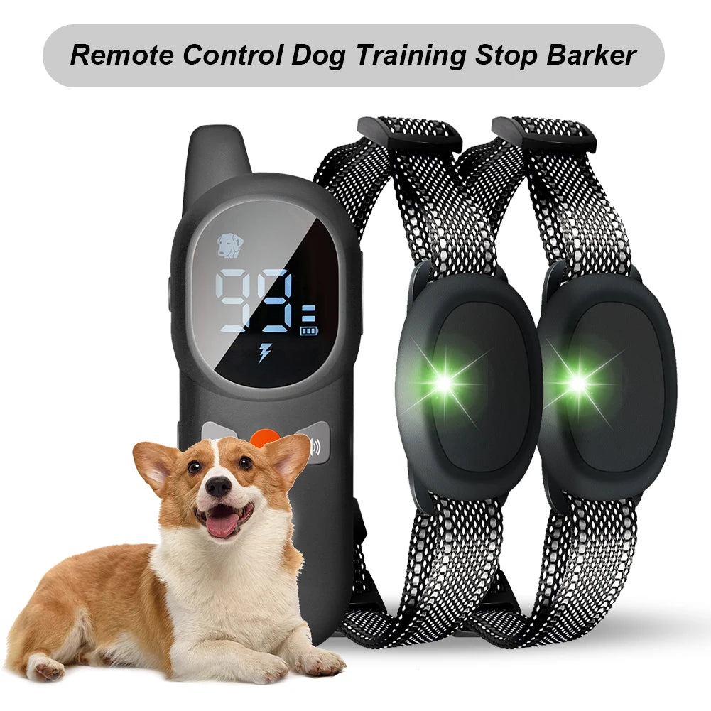 Electric Dog Training Collar – Waterproof E-Collar with Remote Control, Sound, Vibration, and Static Modes