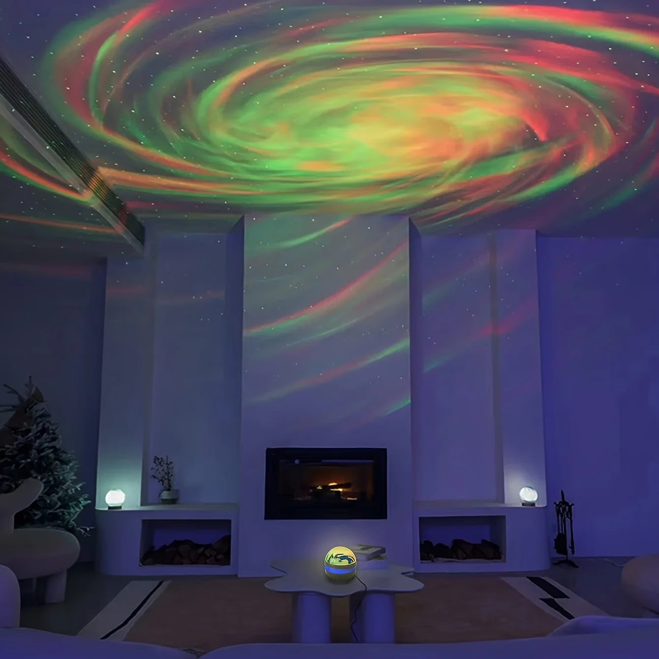 LED Galaxy Night Light Projector – Starry Sky Lamp with Remote Control and 7 Lighting Modes