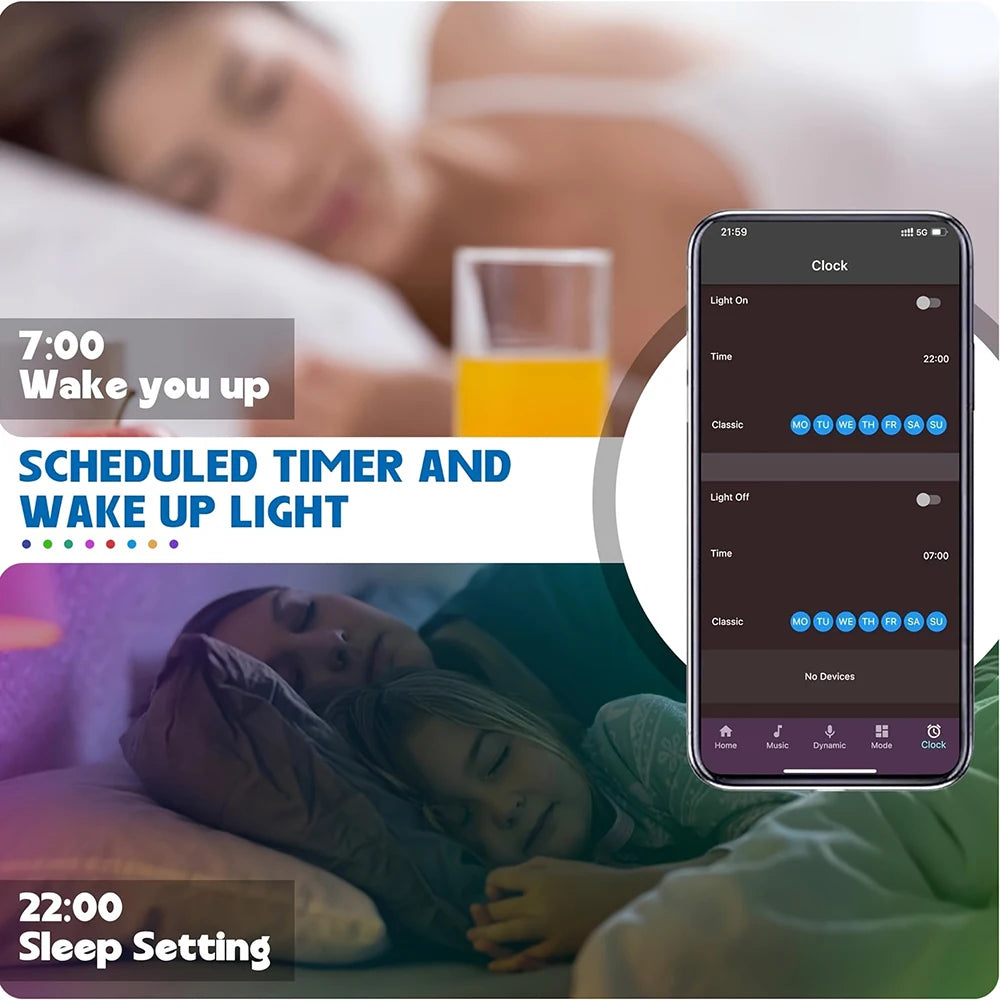 RGB LED Strip Lights – Flexible Room Lighting with App and Remote Control