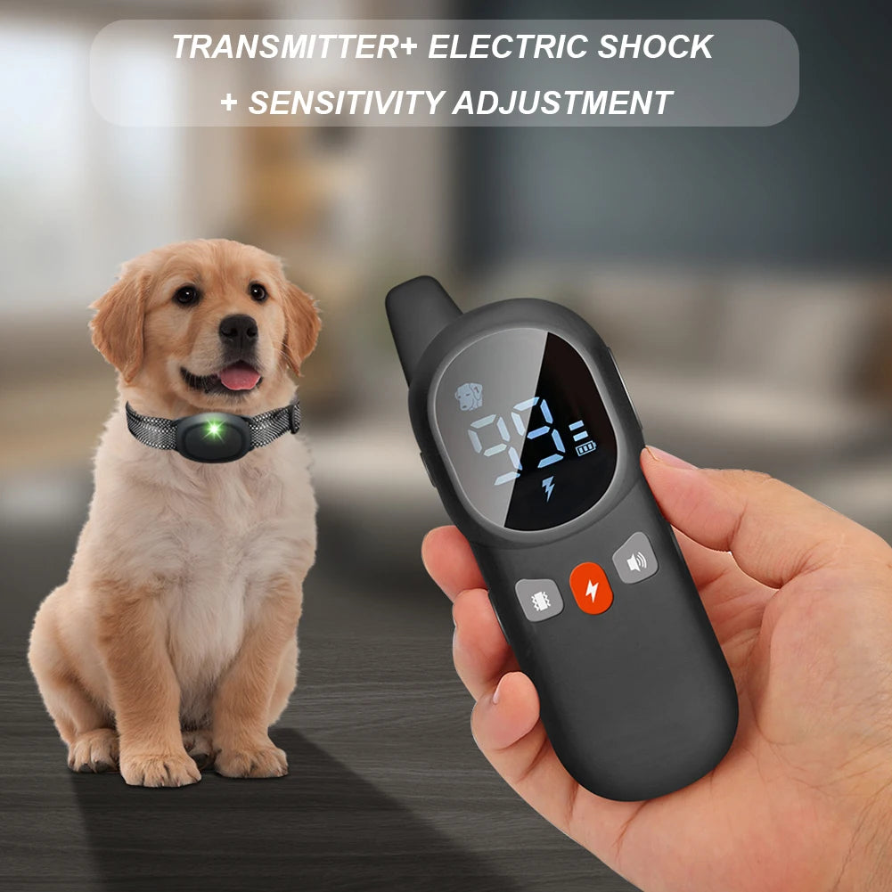 Electric Dog Training Collar – Waterproof E-Collar with Remote Control, Sound, Vibration, and Static Modes