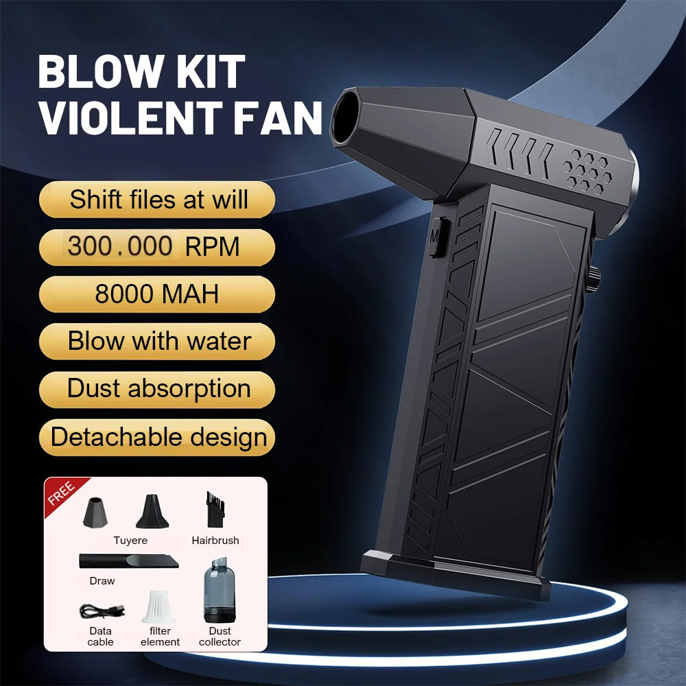 X9 Turbo Jet Fan – 300,000 RPM Brushless Air Blower & Vacuum Cleaner