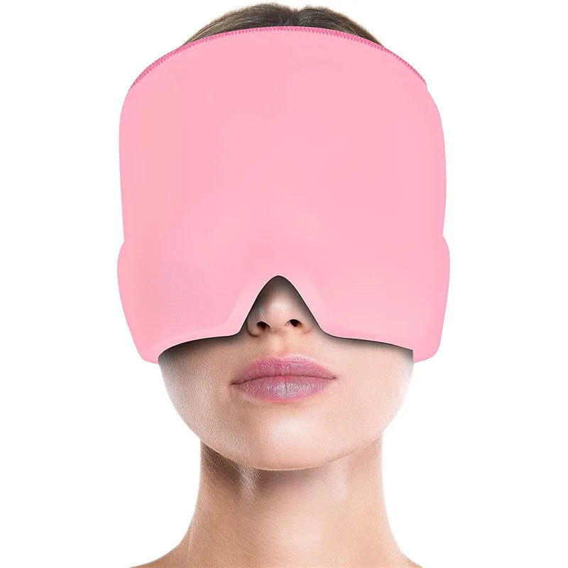 Gel Ice HGel Ice Headache & Migraine Relief Hat – Cold & Hot Compress Therapy Capeadache Migraine Relief Hat Cold Compress Therapy Cap Ice Head Wrap Pack Eye Mask For Pressure Relieve Pain Ice Hat